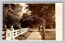 Brillion WI-Wisconsin RPPC: Residencial Tree-Lined Street Vintage c1911 Postcard for sale  Shipping to South Africa