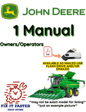 JOHN DEERE 9670 STS COMBINE MANUAL OPERATORS OWNERS PDF USB for sale  Shipping to South Africa