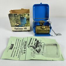 Vintage OPTIMUS 8R Camping Hiking Mini Stove Made in Sweden with Box & Papers, used for sale  Shipping to South Africa
