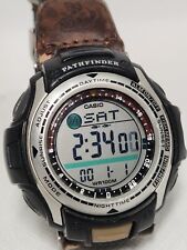Relógio digital Casio Pathfinder masculino tom prata preto data do dia 2632 PAS-400B comprar usado  Enviando para Brazil