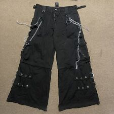 Vintage Tripp NYC Pants Large Goth 90s Y2k Flare Bondage Emo Rave Grunge Baggy for sale  Shipping to South Africa