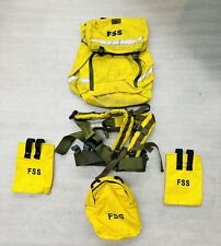 Paquete de campo de bomberos FSS con 3 bolsas y adj. Arnés y cinturón de equipo segunda mano  Embacar hacia Mexico