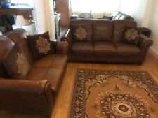 Dfs leather sofa for sale  WOODFORD GREEN