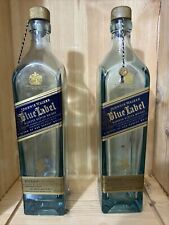 2 botellas vacías Johnnie Walker etiqueta azul con parte superior de corcho 750 ml segunda mano  Embacar hacia Argentina