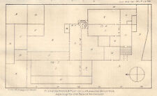 Plano de adega Gunpower, Westminster Old Palace, Londres. Mapa de Guy Fawkes 1825 comprar usado  Enviando para Brazil