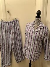 Conjunto de pijama tirolesa de franela Lanz of Salzburg para mujer púrpura mediano segunda mano  Embacar hacia Argentina