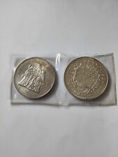 monete argento 50 franchi francia usato  Brescia