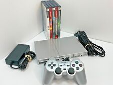Sony PlayStation 2 Slim SILVER Console Bundle SCPH-79001- Bundle With 5 Games  for sale  Canada