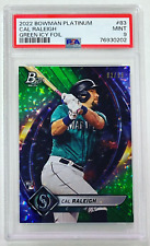 2022 Bowman Platinum Cal Raleigh Green Icy Foil /99 PSA 9 Rookie Card #83 RC for sale  Shipping to South Africa