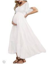 White maternity dress for sale  Walcott
