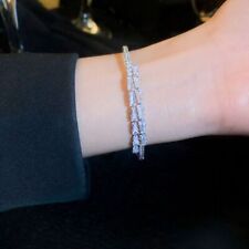 Pulseras de mujer pulseras simples brazaletes completos de diamantes de imitación segunda mano  Embacar hacia Argentina