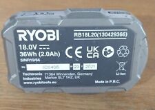 Ryobi battery 2.0ah for sale  LEICESTER