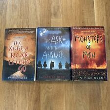 Chaos Walking Trilogy por PATRICK NESS - PB & HC Knife of Never Letting Go EX-LIB, usado comprar usado  Enviando para Brazil