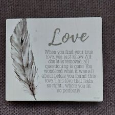 Love wall plaque for sale  LEICESTER