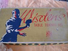 TABLE TENNIS SET - WISDENS TABLE TENNIS SET - 1950'S - WISDEN'S - TABLE TENNIS for sale  Shipping to South Africa