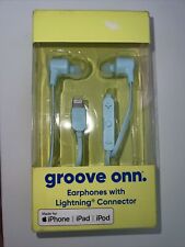 Onn Earphones w/ Lightning Connector, Aqua For iPhones, iPads And iPods, used for sale  Shipping to South Africa