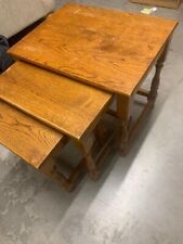 Conjunto de mesas de centro pequenas laterais de madeira Nest Of Three Tables comprar usado  Enviando para Brazil