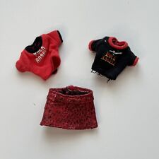 Mini-saia Bratz Red Rock Angelz camisetas tops 2001 roupas originais moda MGA comprar usado  Enviando para Brazil
