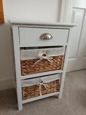 white wicker drawers for sale  LUTTERWORTH