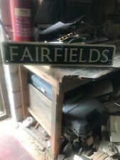 Fairfields road sign for sale  NORWICH