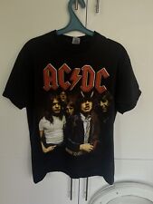Camiseta masculina vintage 2000 AC/DC Highway To Hell Band L preta desbotada, usado comprar usado  Enviando para Brazil