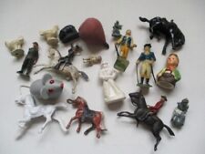 Old Toy Lot - Friction Mouse, Wood Top, Metal, Rubber, & Plastic Figures, etc. for sale  Shipping to South Africa