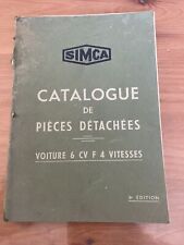 Simca catalogue pièces d'occasion  Lorrez-le-Bocage-Préaux