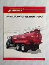 Jamesway Truck Mount Spreader Tanks Sales Brochure *2000s* (Showroom Sales Book) for sale  Shipping to South Africa