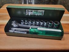 Vintage SK S-K USA Tools 1/4” Drive Socket Set, used for sale  Shipping to South Africa