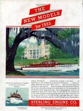 1935 STERLING ENGINE MOTORBOAT YACHT MUSKOKA DONALD ART BUFFALO AD 6619 for sale  Shipping to South Africa