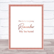 Remember started quote for sale  UK