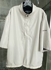 Camisa masculina Dryjoys by Footjoy manga curta golfe vento chuva XL bege forrada em excelente estado usado comprar usado  Enviando para Brazil