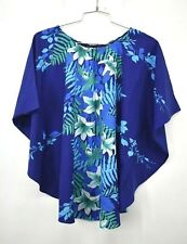 Blusa floral vintage Sand Pebble Of Hawaii feminina gola barco manga quimono comprar usado  Enviando para Brazil