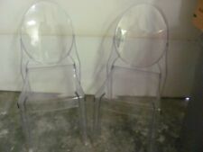 2 acrylic dining chairs for sale  Lawrenceburg