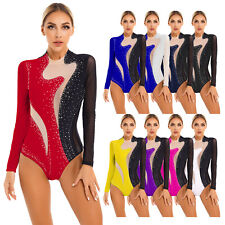 Used, Women Ballet Dance Leotard Gymnastics Training Bodysuit Stage Performan Unitards for sale  Shipping to South Africa