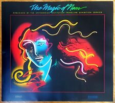 The Magic of Neon Smithsonian Institution 1983 póster de arte original vintage segunda mano  Argentina 