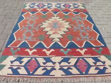 "Kilim turco, alfombras de área, alfombra de lana, alfombra de piso hecha a mano, alfombra de dormitorio 50""x64", usado segunda mano  Embacar hacia Argentina
