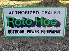 Roto-Hoe Dealer Outdoor Power Equipment 2 Sided Sign Tiller Tractor Wood Chipper for sale  Shipping to South Africa