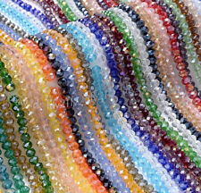 Used, Wholesale Faceted Crystal Glass Rondelle Spacer Loose Beads For Jewelry Making for sale  Shipping to South Africa