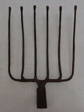 Antique 6 Tine Beet Potato Fork Head Vtg Soviet Iron Prong Ball Tips Large Crops for sale  Shipping to Canada