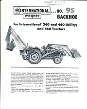 Equipment Data Sheet - IH Wagner - 95 Backhoe for 360 460 560 Tractor (E5210)  for sale  Canada