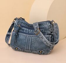 Bolsa tote feminina jeans alça superior bolsas tiracolo bolsa de ombro bolsa jeans nova comprar usado  Enviando para Brazil