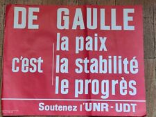 Affiche politique gaulle d'occasion  Strasbourg-