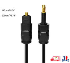 CABLE OPTIQUE AUDIO NUMERIQUE DIGITAL FIBRE TOSLINK à Mini 3.5mm MÂLE MÂLE SPDIF comprar usado  Enviando para Brazil