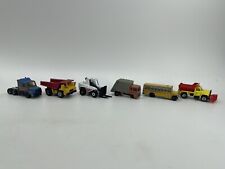 Lote de 6 carros vintage Matchbox Scania semi caminhão basculante empilhadeira recusar ônibus escolar comprar usado  Enviando para Brazil