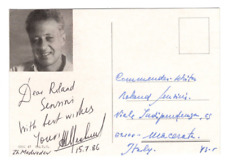 Cartão postal assinado por Zhores Medvedev 1986 autografado agrônomo russo comprar usado  Enviando para Brazil