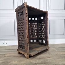 Used, Antique Rustic Primitive Carved Wooden Shelving Cupboard Shelf Table Gothic for sale  Shipping to South Africa