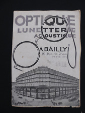 Ancien catalogue optique d'occasion  Besançon