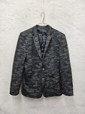 Trajes para hombre ASOS 40R verde camuflado mezcla de polietileno seno único ajuste blazer deportivo segunda mano  Embacar hacia Argentina