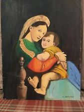 Painting canvas madonna for sale  EASTLEIGH